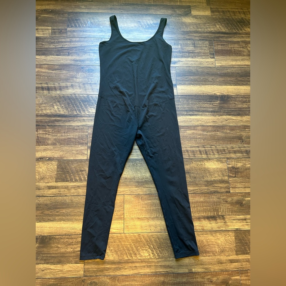 Isabel Maternity Women’s Black Jumpsuit Long Unitard Black Sleeveless Size Large